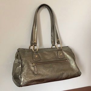 Sigrid Olsen Metallic Olive Green Handbag